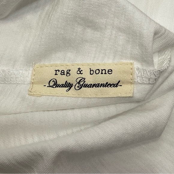 RAG AND BONE Venice Beach Graphic Short Sleeve Muscle Tee White Small - Picture 11 of 14
